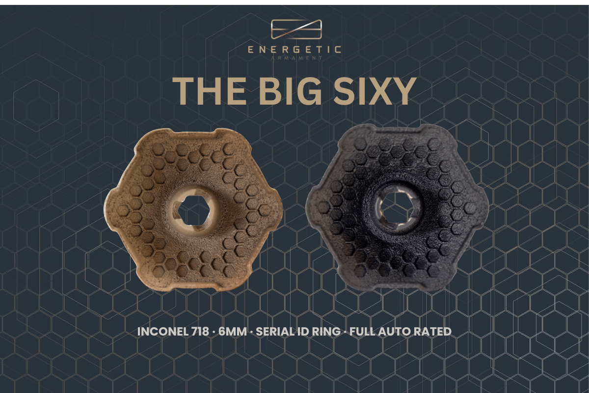 The Big Sixy Graphite Black and FDE 6mm