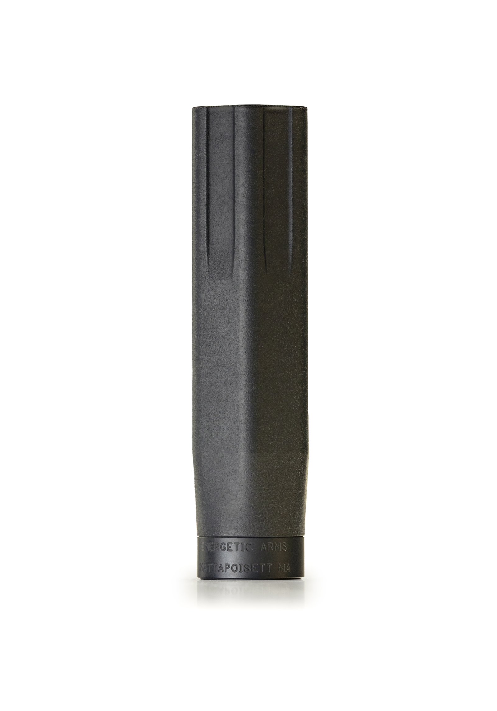 Energetic Armament Big Sixy centerfire suppressor in black finish – full profile view