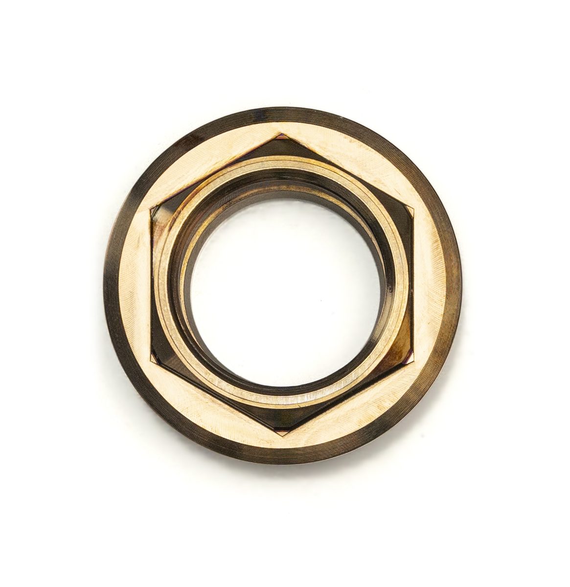 Energetic Arms Project E Mount in Raw Heat Treated finish — rear view